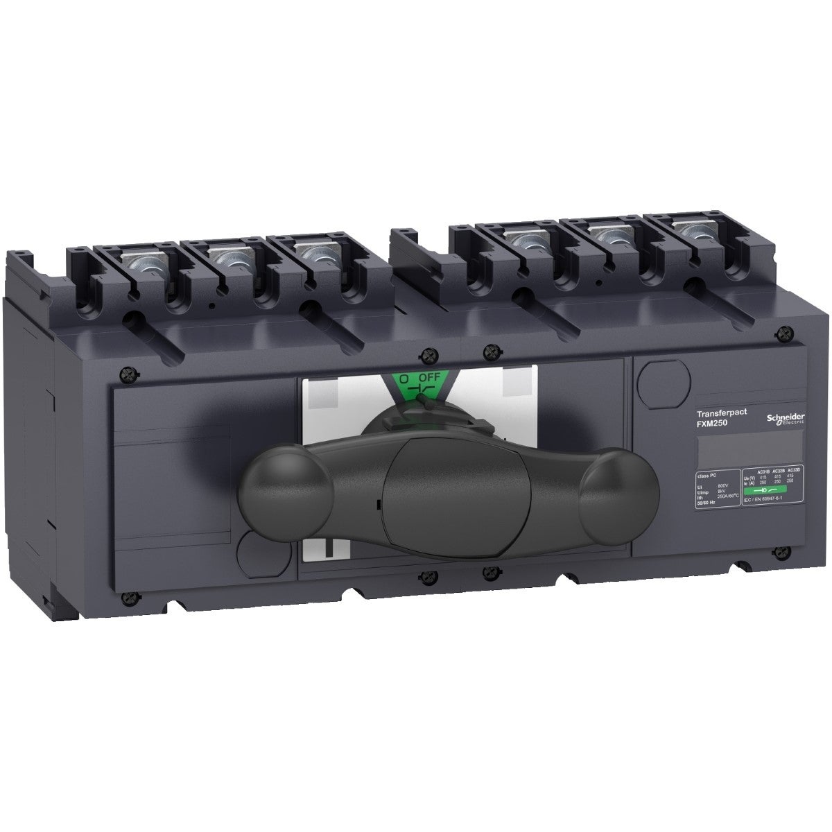 Complete Manual Source Changeover Assembly, Fxm250, Compact Ins250 Switch Disconnectors, 250 A, 3 Poles
