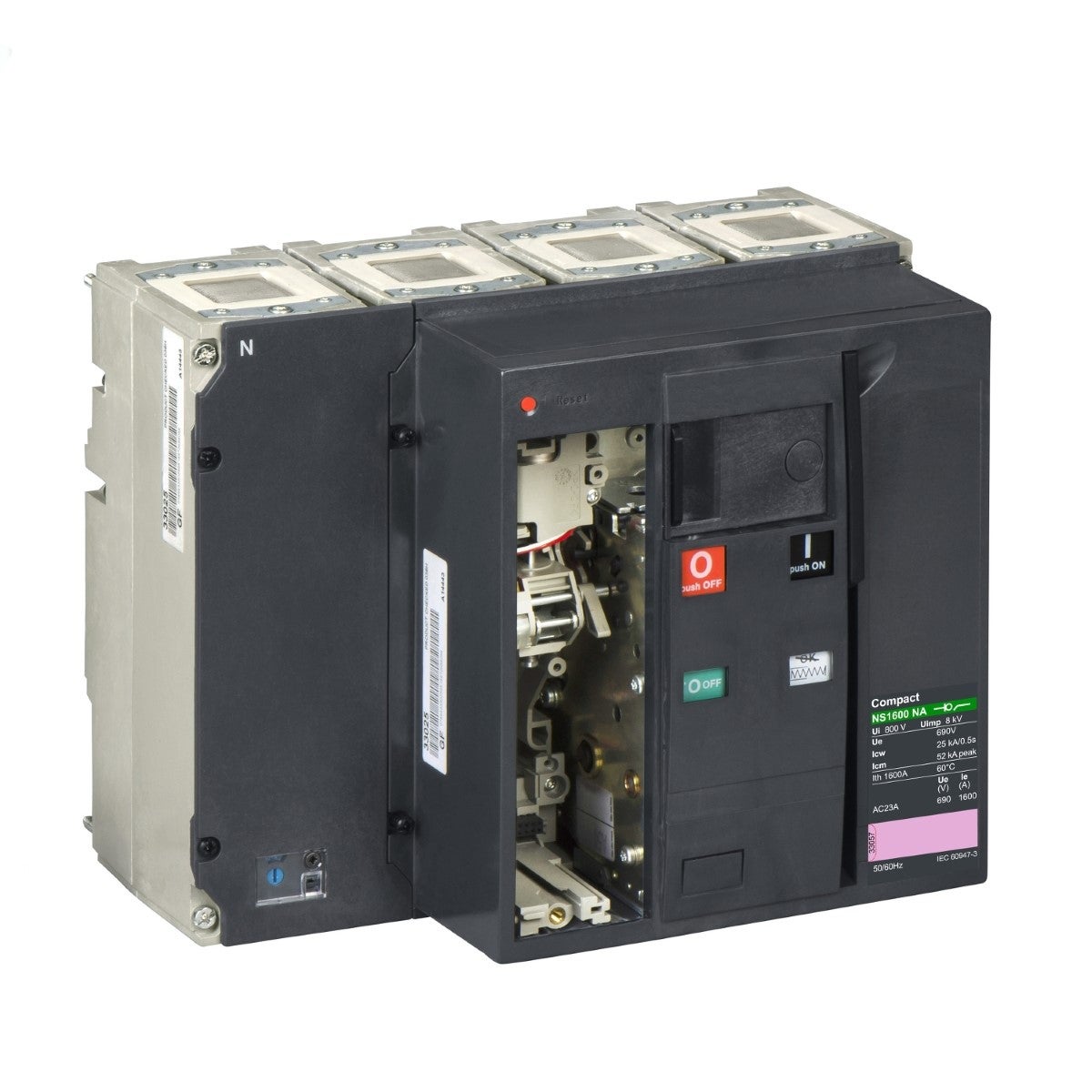 Basic Switch Disconnector, Compact Ns1600 Na, Fixed, Electrically Operated, 1600 A, 690 Vac 50/60 Hz, 4 Poles
