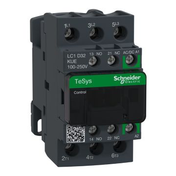 Tesys D Contactor 3P 32A Ac-3 Up To 440V Coil 100-250V Ac/Dc