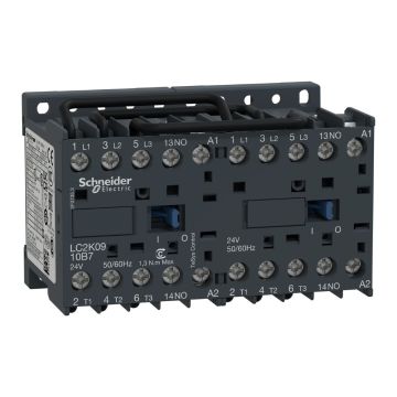 Tesys K Reversing Contactor - 3P - Ac-3 <= 440 V 9 A - 1 No - 48 V Ac Coil