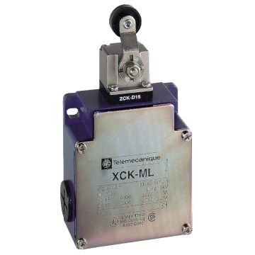 Limit Switch, Limit Switches Xc Standard, Xckml, Thermoplastic Roller Lever, 2X(1Nc+1No), Snap, M20