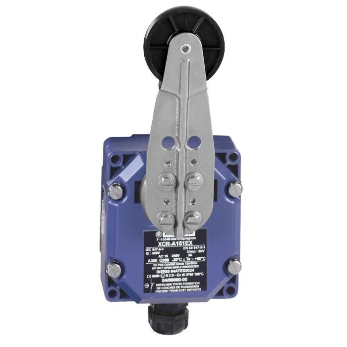Limit Switch, Limit Switches Xc Standard, Xcr, Roller Lever, 2Nc + 2 No, Atex/Iecex main product photo