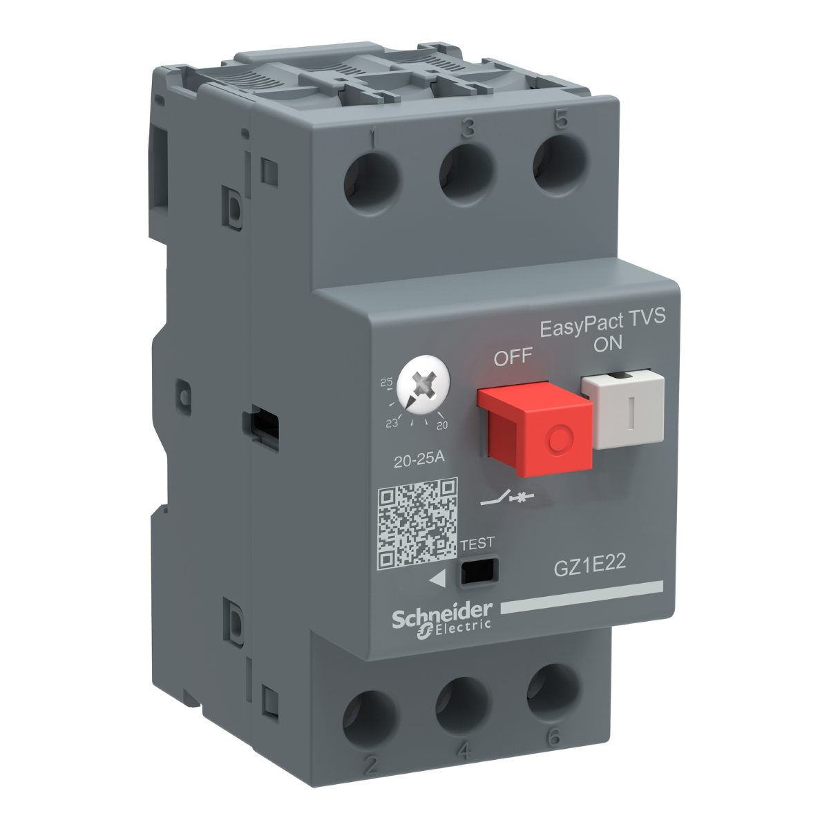 Motor Circuit Breaker Gz1 - 3 Poles 3D - 1.6..2.5A - Thermomagnetic Trip Unit