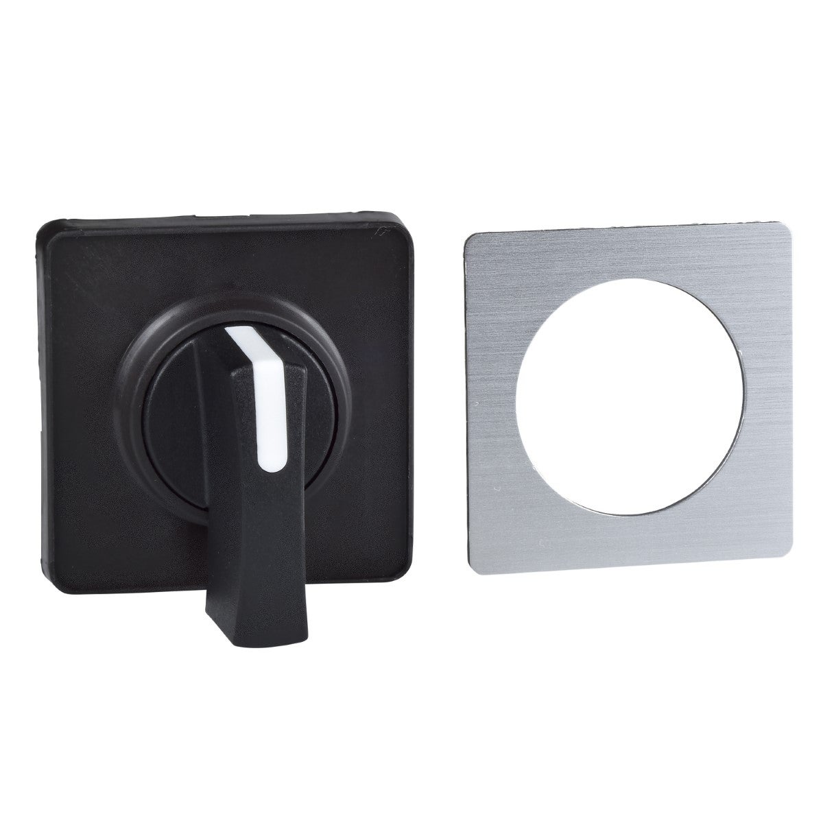 Harmony K1, K2, Operating Head, 45 X 45 Mm, Metallic Background, Black Handle, Blank For Engraving