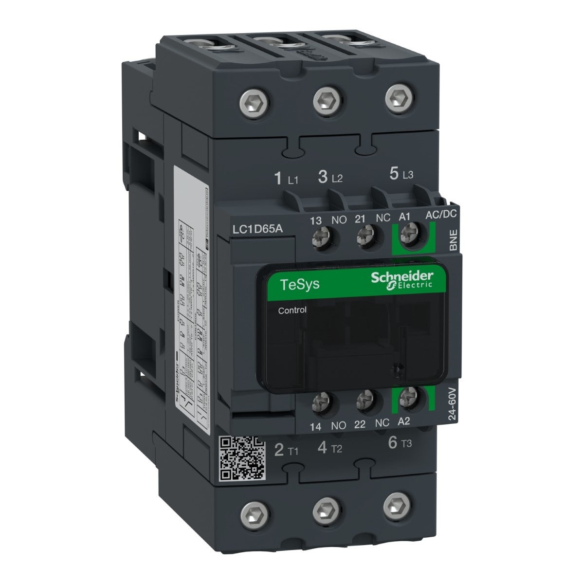 Tesys D Contactor 3P 65A Ac-3 Up To 440V Coil 24-60V Ac/Dc Coil Everlink
