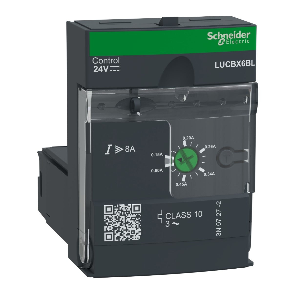Advanced Control Unit, Tesys U, 0.15-0.6A, 3P Motors, Protection & Diagnostic, Class 10, Coil 24V Dc