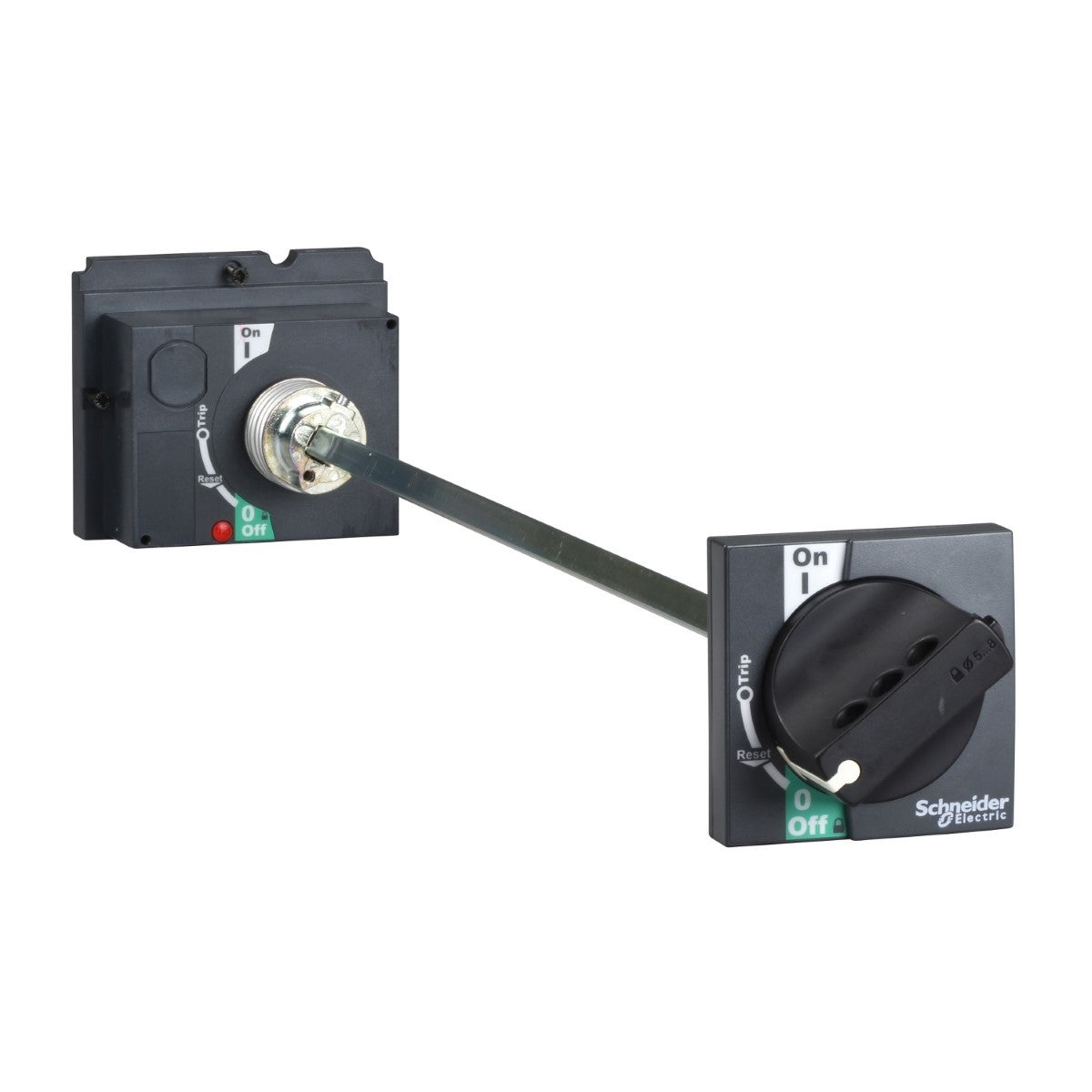 Extended Rotary Handle, Compact Nsx 100/160/250, Black Handle, Shaft Length 185 To 600 Mm, Ip55