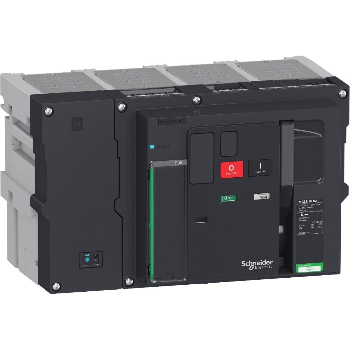 Switch Disconnector Masterpact Mtz2 16 Na, 1600 A, 4 Poles, Drawout