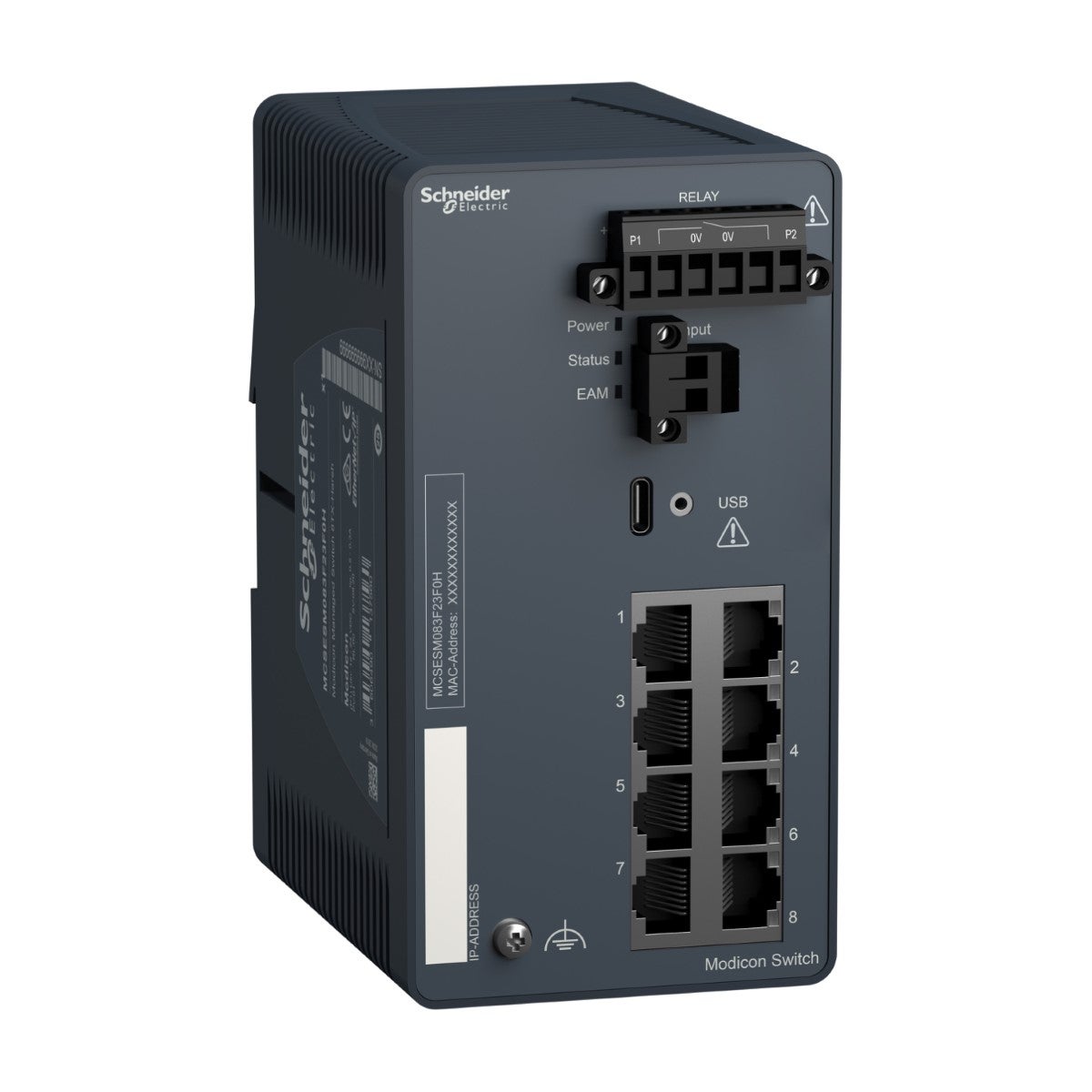 Modicon Managed Switch - 8 Ports For Copper - Harsh