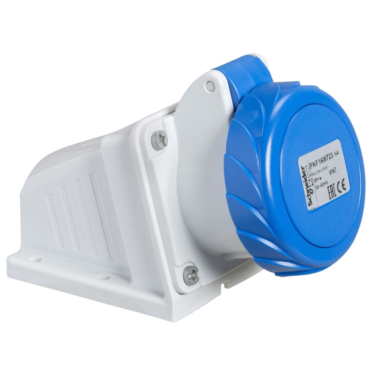 Pratika Socket - Screw - Angled - 16A - 3P + N + E - 200...250 V Ac - Wall