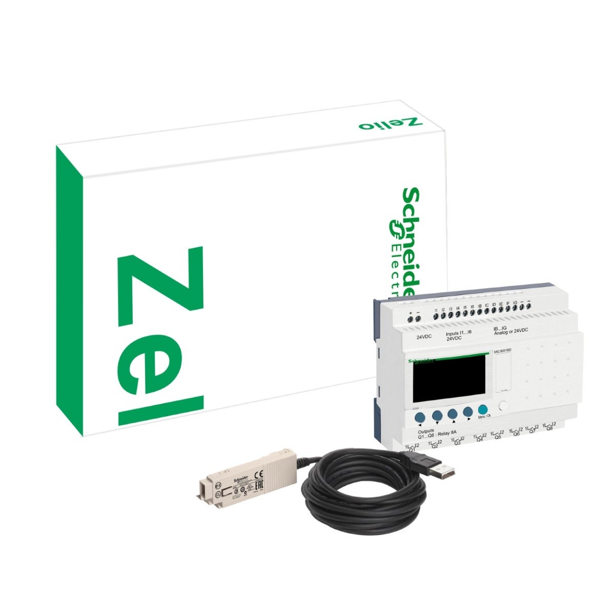 Compact Discovery Packs, Zelio Logic, Smart Relay Discovery Pack, 20 I/O, 24 V Dc