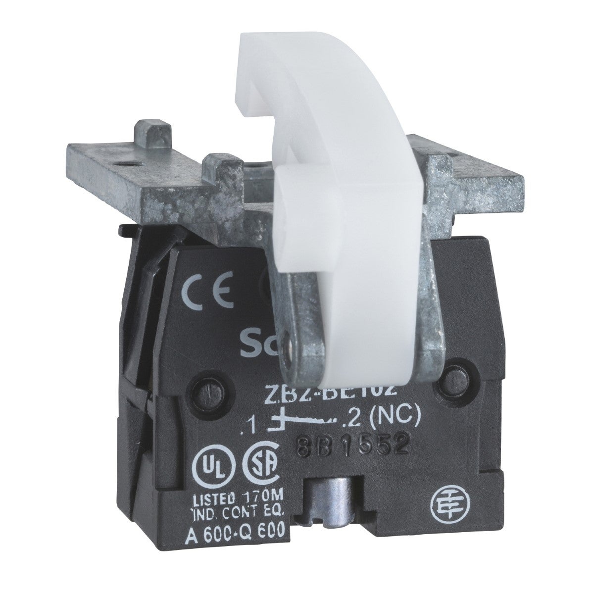 Harmony Xac, Single Contact Block, Spring Return, Screw Clamp Terminal, 1 Nc