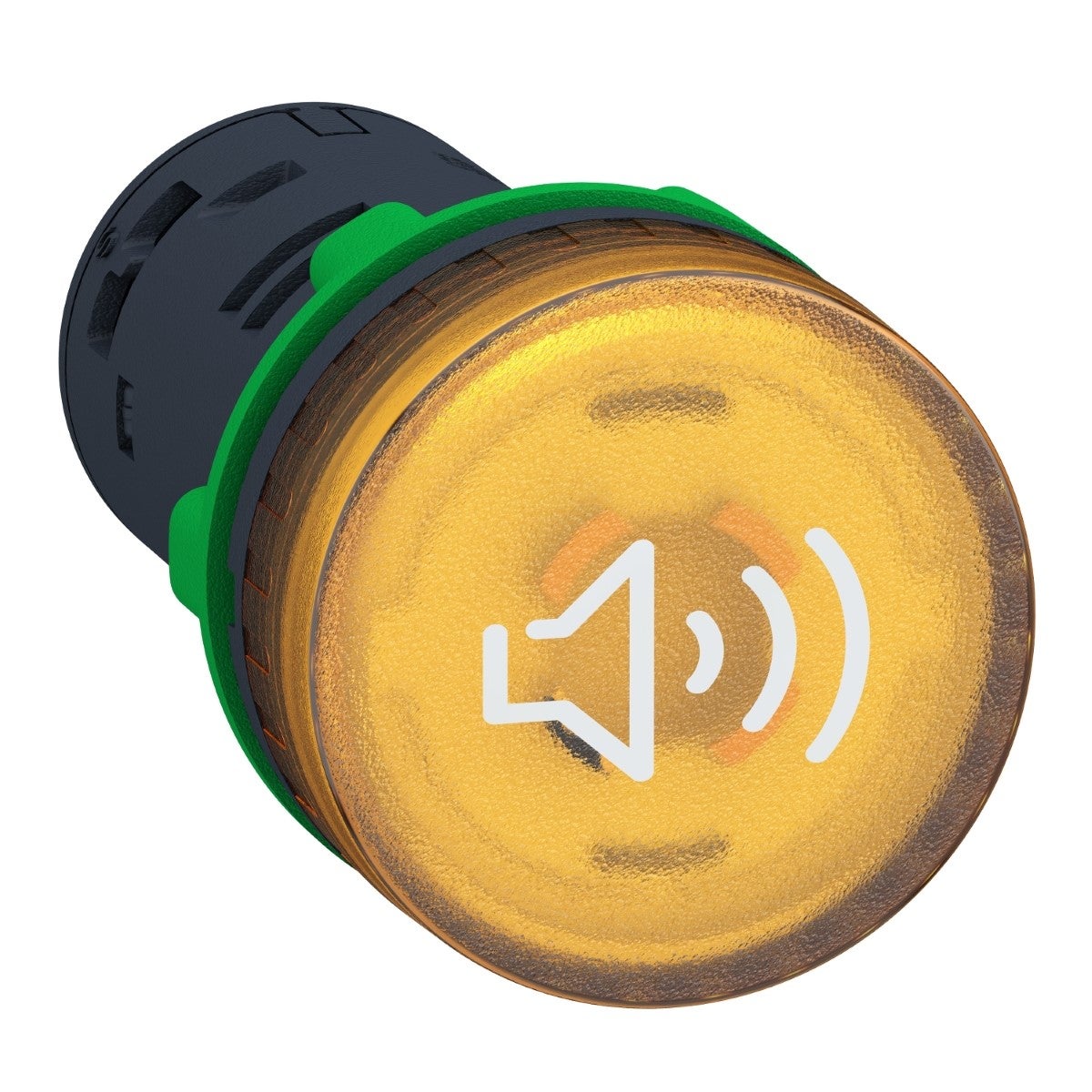 Harmony Xb5, Illuminated Buzzer, Plastic, Yellow, Ø22, Continuous Or Intermittent Tone, 110...120 V Ac