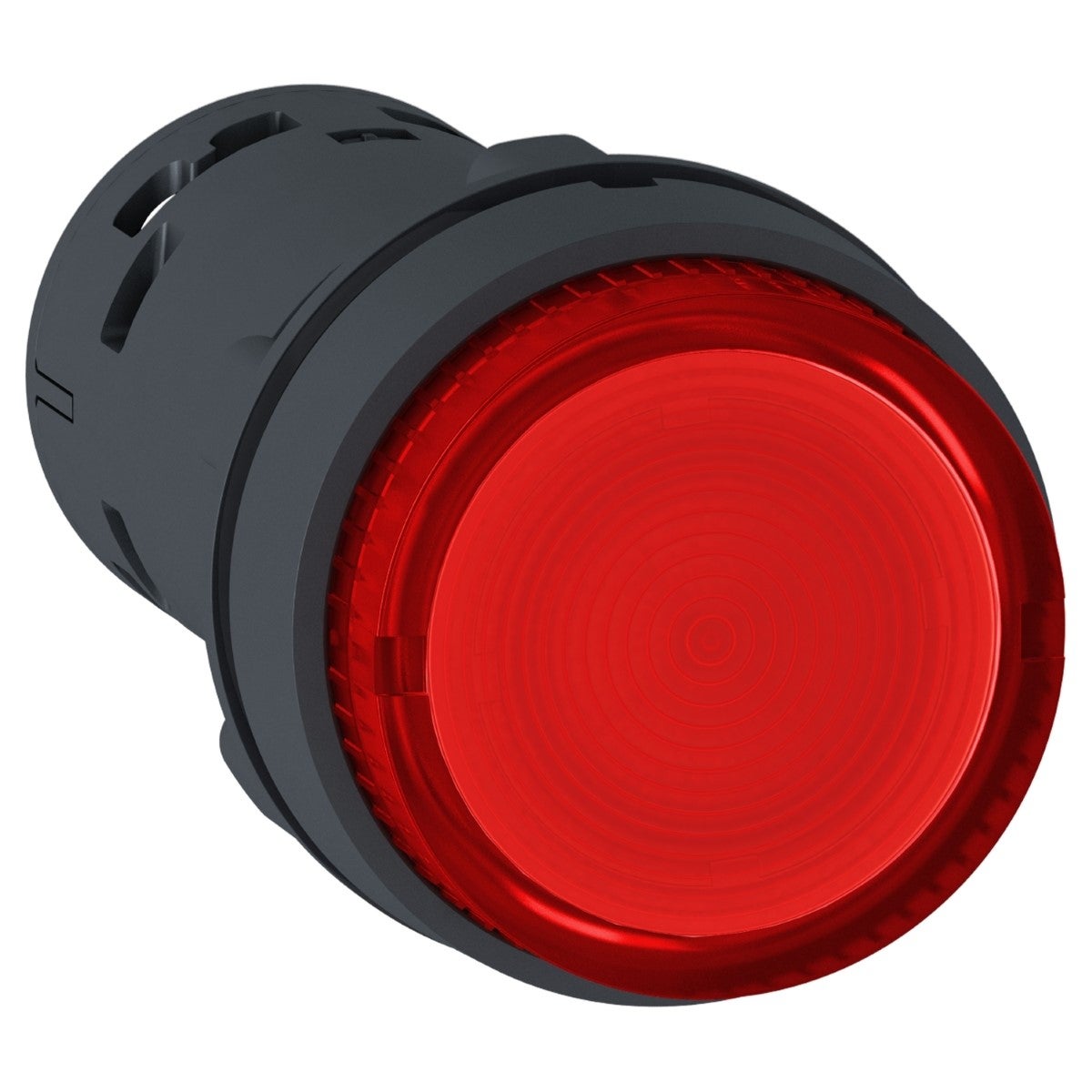 Harmony Xb7, Monolithic Illuminated Push Button, Plastic, Red, Ø22, Integral Led, Spring Return, 230…240 V Ac, 1 No