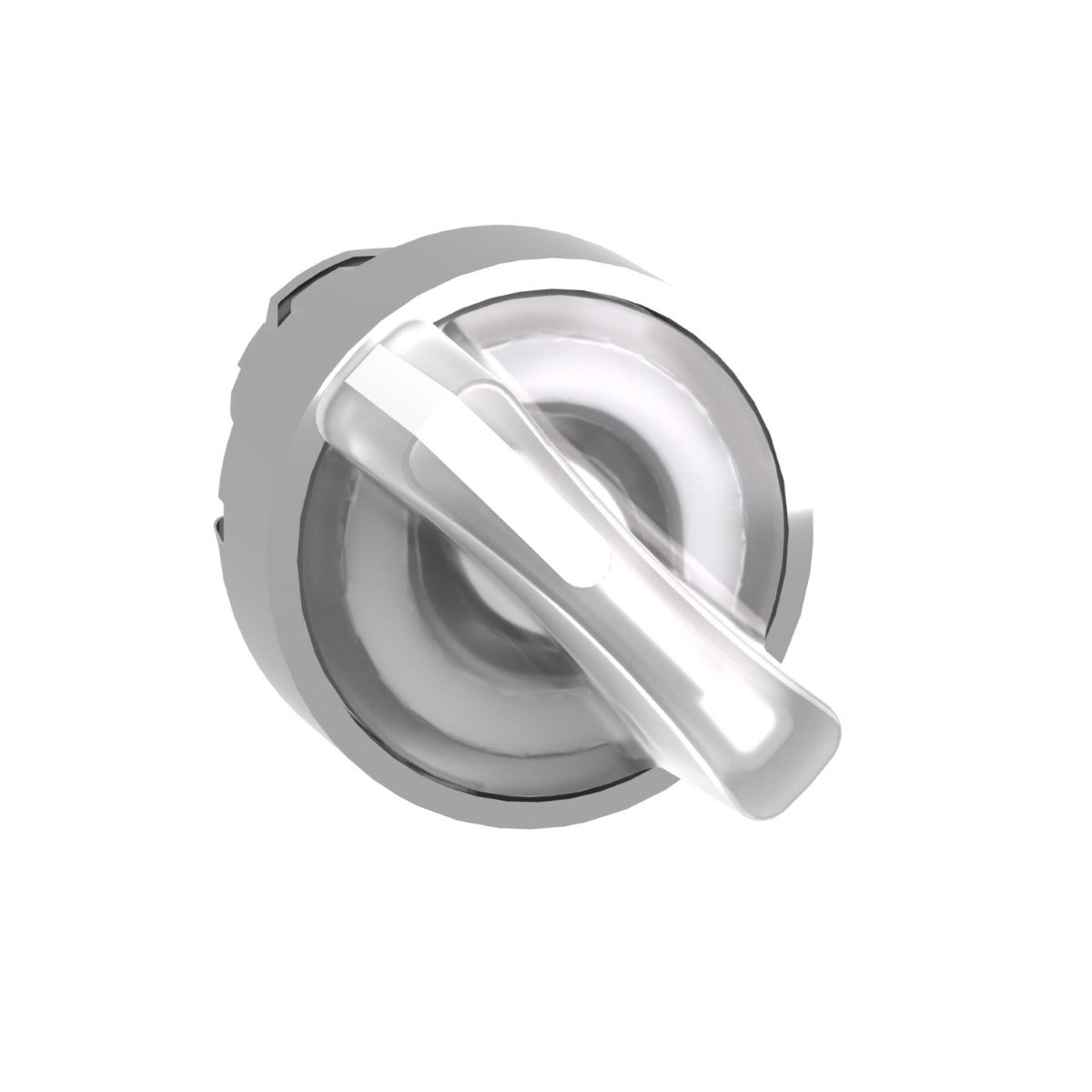 Head For Illuminated Selector Switch, Harmony Xb4, White Ø22 Mm 2 Position Spring Return